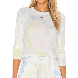 Lovers + Friends Sierra Pullover in Pastel Tie Dye